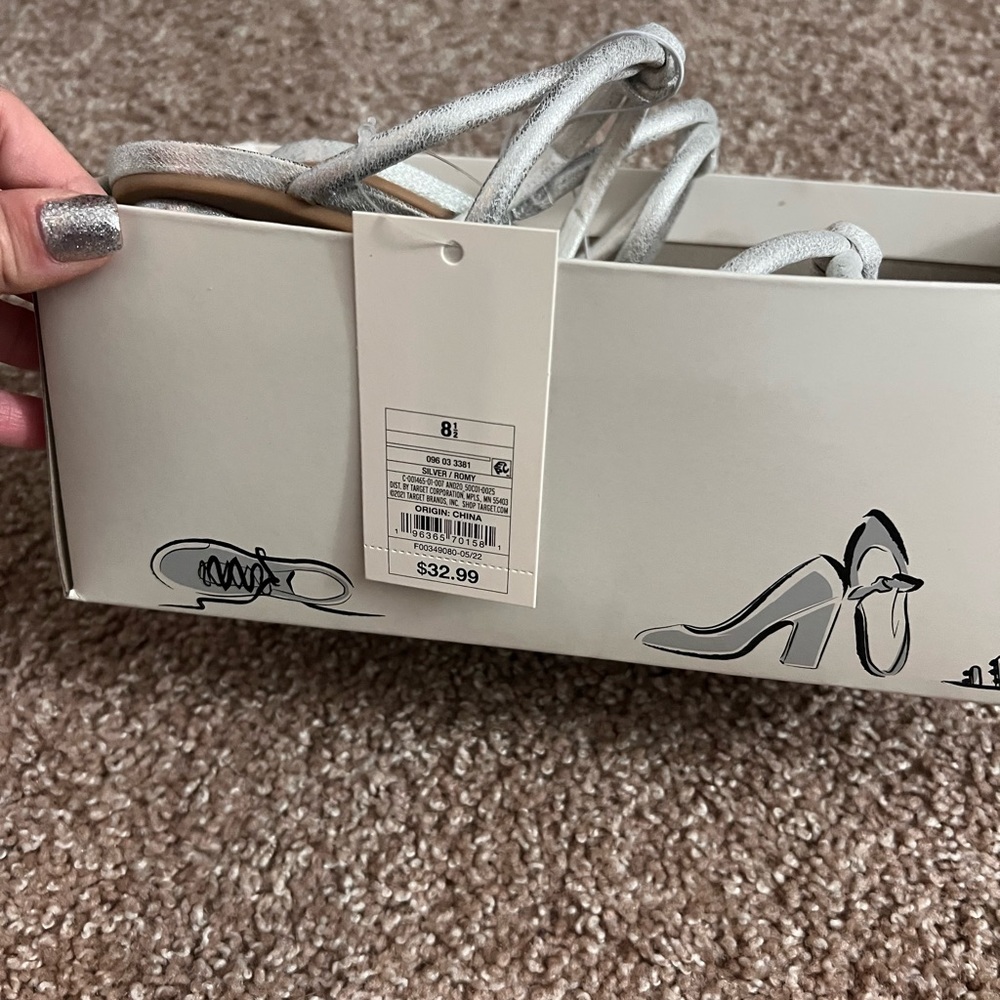 Silver heels